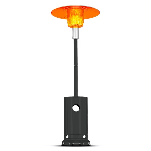Calentador de Patio Garveelife SX-GL-QNQ 48000 BTU Acero Inoxidable Bronce con Ruedas 87 Pulgadas