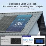 Panel Solar Renogy 320W 24V Monocristalino Tipo N 18BB Conector MC4 Negro