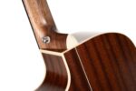 Cort Essence Series ES-GA4 Grand Auditorium Cutaway Acoustic Electric Guitar, Black Top Semi Gloss (GA4BTSG)