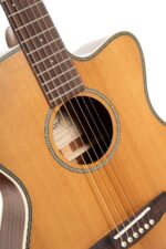 Cort Essence Series ES-OC4 Orchestra Modelo Cutaway Guitarra eléctrica acústica, semibrillante natural (OC4NSG)