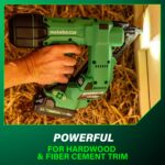 Metabo HPT 18V MultiVolt Brushless Pro Kit de pistola de clavos angulado de calibre 15, pistola de clavos de calibre 15,