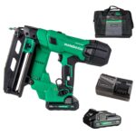 Metabo HPT 18V MultiVolt Brushless Pro 16-GA Kit de clavadora de acabado recto, clavador de acabado de calibre 16, herra