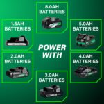 Metabo HPT 18V MultiVolt Brushless Pro 16-GA Kit de clavadora de acabado recto, clavador de acabado de calibre 16, herra