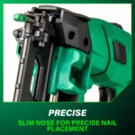 Metabo HPT 18V MultiVolt Brushless Pro 16-GA Kit de clavadora de acabado recto, clavador de acabado de calibre 16, herra