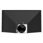Campana extractora Vista Coll 380 CFM de 36 pulgadas para montaje en pared, LED, negro mate