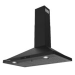 Campana extractora Vista Coll 380 CFM de 36 pulgadas para montaje en pared, LED, negro mate