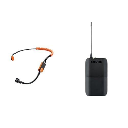 Micrófono de Diadema Shure SM31FH-TQG con Transmisor BLX1 Bodypack Banda H10 Resistente al Agua
