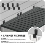Cobertizo de Almacenamiento Exterior YITAHOME MAYIHx0IOK Vertical de Resina 59 Pies Cúbicos con Cerradura Gris Claro