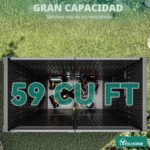 Cobertizo de Almacenamiento Vertical YITAHOME MAYIH6l3vm 59 Pies Cúbicos Resina Gris Oscuro