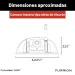 Sistema de Observación para RV Furrion Vision S+ FOS7HTAEN con Monitor de 7 Pulgadas Cámara Sharkfin y Cámaras Laterales