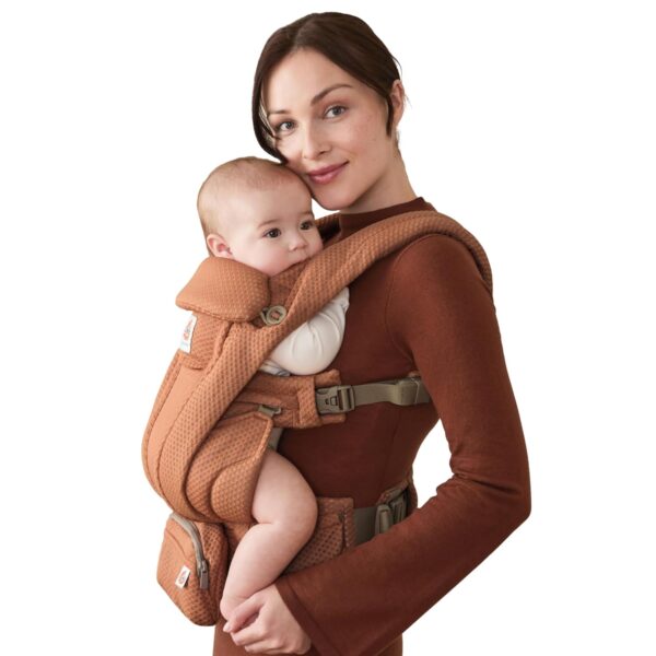 Portabebés Ergobaby Omni Deluxe 4 Posiciones Malla Transpirable Arcilla Canyon 0 a 48 Meses 7 a 45 Libras
