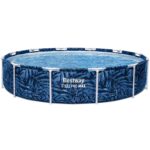 Piscina Redonda Bestway Steel Pro MAX 561REE 12 pies x 30 pulgadas con Bomba de Filtro y Marco de Acero