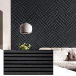 Paneles de Pared 3D Wall!Supply Modelo 22780262-A Acústicos Antracita Grano de Madera Pack de 6