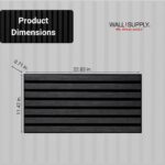 Paneles de Pared 3D Wall!Supply Modelo 22780262-A Acústicos Antracita Grano de Madera Pack de 6
