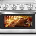 Geek Chef Horno freidora de aire de 26 cuartos, gran freidora de aire, horno tostador con función de hornear, asar, pizz