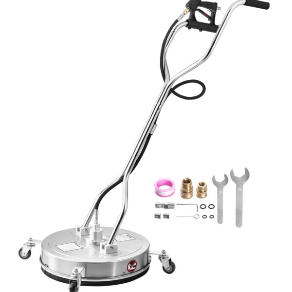 Limpiador de Superficie a Presión VEVOR QD-XDP01 20 Pulgadas Acero Inoxidable 4000 PSI 4 Ruedas