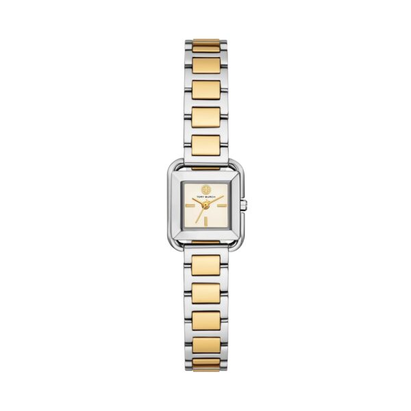 Reloj Tory Burch Kira TBW6027 Acero Inoxidable Caja Cuadrada 18 mm Pulsera Multicolor