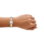 Reloj Tory Burch Kira TBW6027 Acero Inoxidable Caja Cuadrada 18 mm Pulsera Multicolor