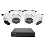Sistema de cámara de seguridad Swann AdvancedX™ NVR 4K con cable, 8 canales, 4 cámaras domo PoE para exterior, almacenam