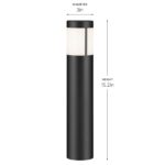Bolardo LED Kichler 16264BKT27 12 Voltios 2700K 15.2 Pulgadas Negro Texturizado