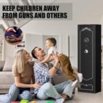 Zevemomo 8 cajas fuertes para armas, seguras para rifles, caja fuerte para pistola larga para el hogar, armarios de arma