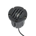 Luz para paisaje en el suelo Kichler 15497BKB acabado latón negro 5 pulgadas 12 volts