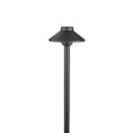 Luz de Camino Kichler Cúpula Escalonada 15505BKB Latón Negro 19.25 x 6.13 Pulgadas