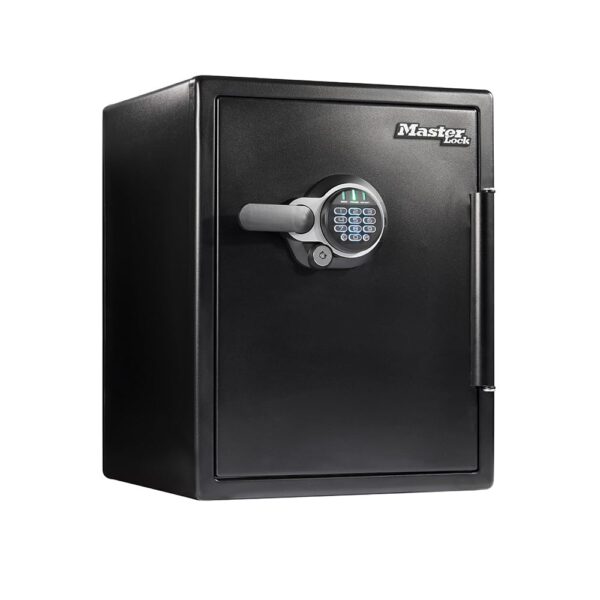 Master Lock Caja fuerte ignífuga e impermeable de acero negro con teclado digital, 2.0 pies cúbicos, STW205GYC