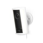 Cámara con luz de enfoque y enchufe Ring Pro (modelo más reciente): Retinal 4K con video de gran angular, zoom 10x mejor