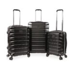 Set de Maletas Original Penguin OP-AB-12600-3-BK Juego de 3 Piezas Hardside Negro ABS Ampliable