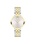 Reloj Movado Museum Classic para mujer modelo 0608007 caja de acero inoxidable diámetro 29.5 milímetros cristal de zafir