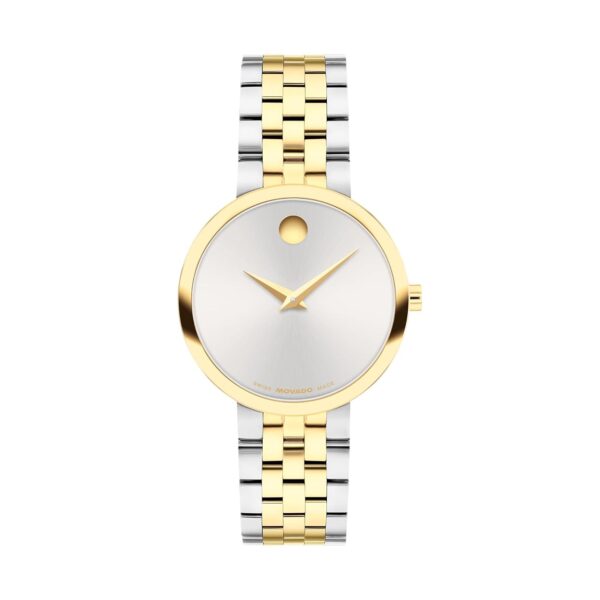 Reloj Movado Museum Classic para mujer modelo 0608007 caja de acero inoxidable diámetro 29.5 milímetros cristal de zafir
