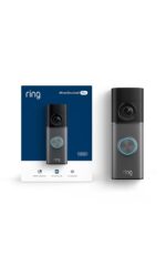 Videotimbre cableado Ring Pro (modelo más reciente): Retinal 4K con video de gran angular, zoom 10x mejorado y visión ba