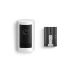 Cámara para exteriores inalámbrica Ring Plus blanco con batería recargable desmontable adicional
