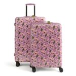 Juego de Equipaje 2 Piezas Vera Bradley 52125-21387 Rígido Policarbonato Tulipanes Rizados Púrpura 22 y 26 Pulgadas