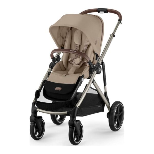 CYBEX Gazelle S - Cochecito - Marco gris pardo con asiento beige almendra