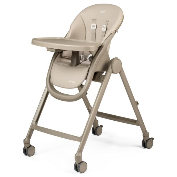 Silla Alta Plegable Peg Perego Grow with Baby Arena Espacial Reclinable Ajustable en Altura Hecha en Italia