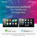 Receptor Multimedia Digital Pioneer DMH-1600NEX Doble DIN Pantalla Táctil 6.8 Pulgadas Bluetooth Apple CarPlay Android A