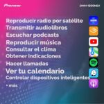 Receptor Multimedia Digital Pioneer DMH-1600NEX Doble DIN Pantalla Táctil 6.8 Pulgadas Bluetooth Apple CarPlay Android A