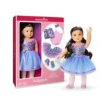 Muñeca American Girl Truly Me #111 JLJ23 Set de Baile Todo el Día 18 Pulgadas Cabello Ondulado Negro Castaño Ojos Marron