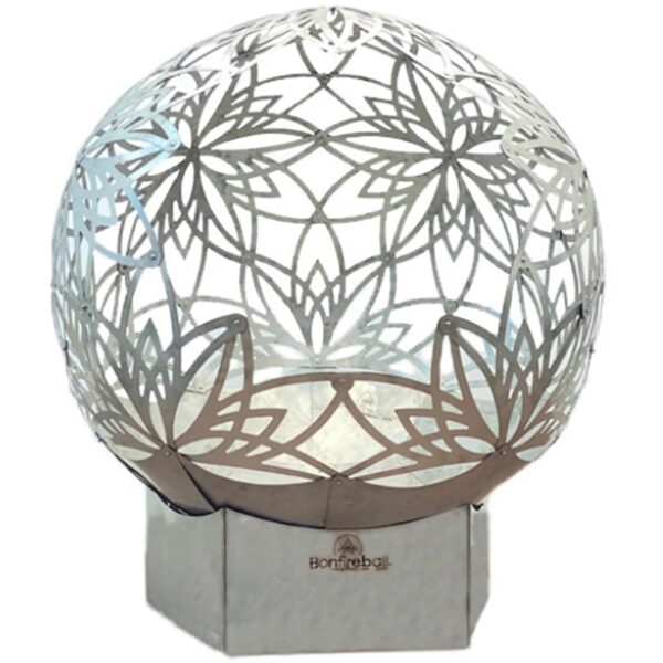 Fogatero Bonfireball Lotus FlowerHouse Modelo 50BFBL-SS Acero Inoxidable 50 pulgadas Profundidad 56 pulgadas Alto