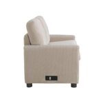 Sofá Cama Serta Darnold 114A064BGE Biplaza Extraíble 53.5 Pulgadas Dreamcoil Comfort Espuma Viscoelástica Tela de Pana B