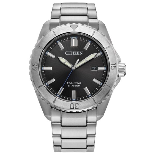 Reloj Citizen Eco-Drive Brycen AW1840-50E Caja Super Titanio Tono Plateado 41mm Cristal de Zafiro