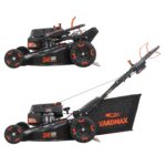 Cortacésped YARDMAX YG4761-YF1320 24 pulgadas 201cc Arranque Eléctrico CVT 6 Velocidades RWD 3 en 1 con Soplador Negro