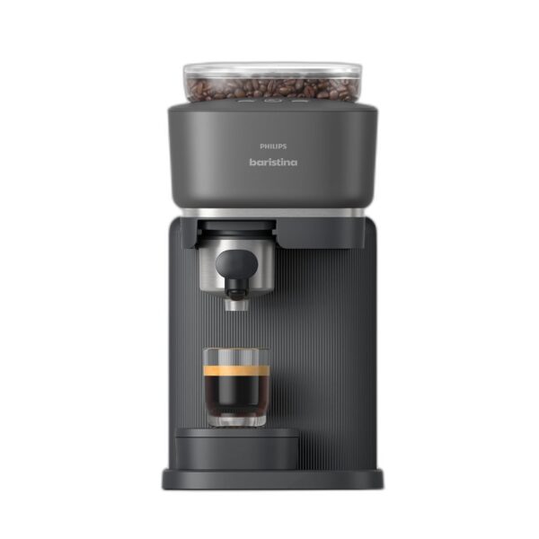 Philips Baristina - Máquina de café expreso, molienda, apisona y prepara granos de café en una sola pasada, compacta, pr