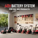 Cortacésped Eléctrico Inalámbrico PowerSmart MB2417A 17 Pulgadas 40V 3 en 1 sin Escobillas