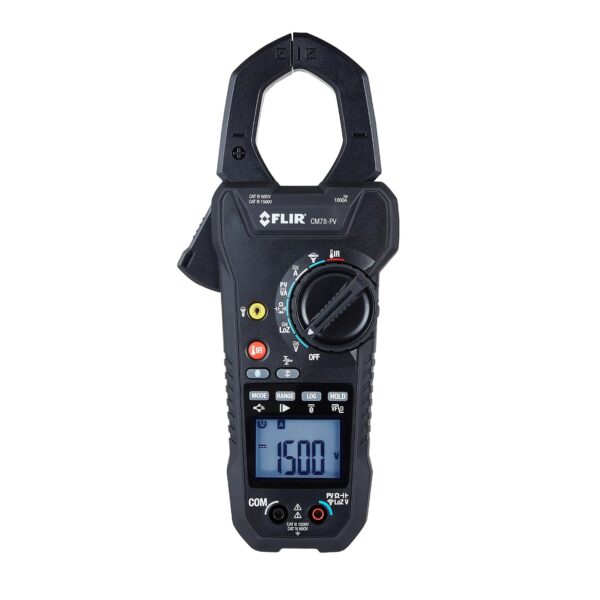 FLIR CM78-PV, CAT III 1500V - Abrazadera solar con conectividad METERLiNK - Diseñado para inspecciones eléctricas comerc