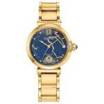 Reloj Citizen Eco-Drive EM1068-69W Cenicienta Acero Inoxidable Tono Dorado Esfera Azul Diamantes 29.5mm