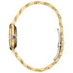 Reloj Citizen Eco-Drive EM1068-69W Cenicienta Acero Inoxidable Tono Dorado Esfera Azul Diamantes 29.5mm