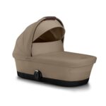 Cuna Moisés CYBEX eGazelle Gazelle S Beige Almendra Poliéster Armazón de Aluminio 33x16x20.5 pulgadas Compatible con Coc